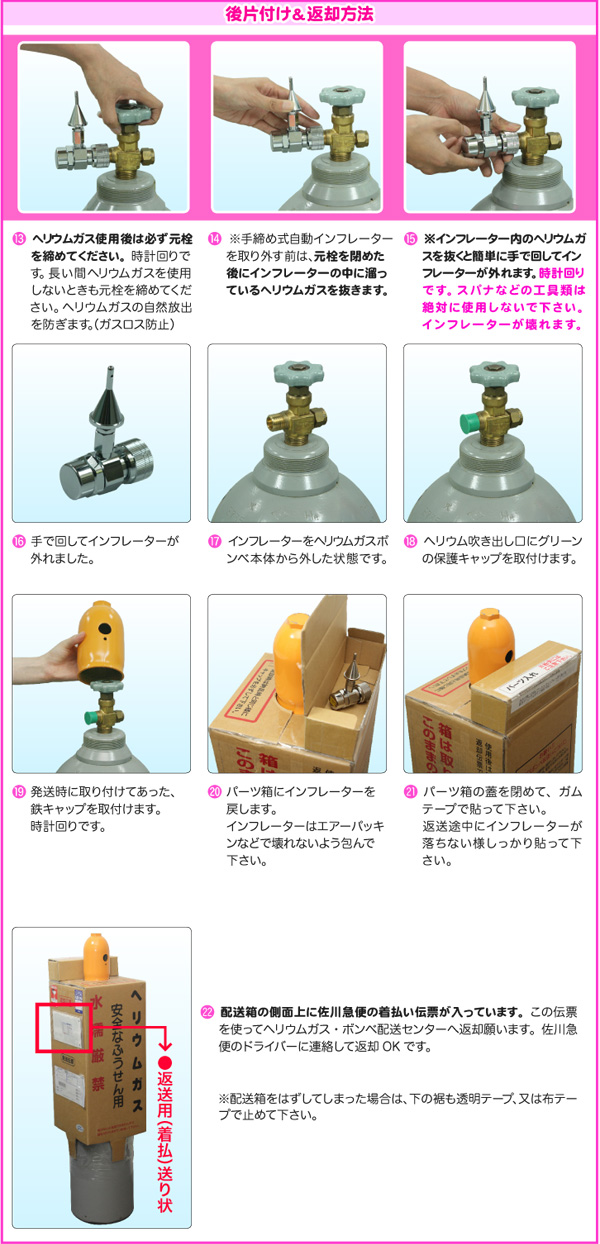 後片付け&返却